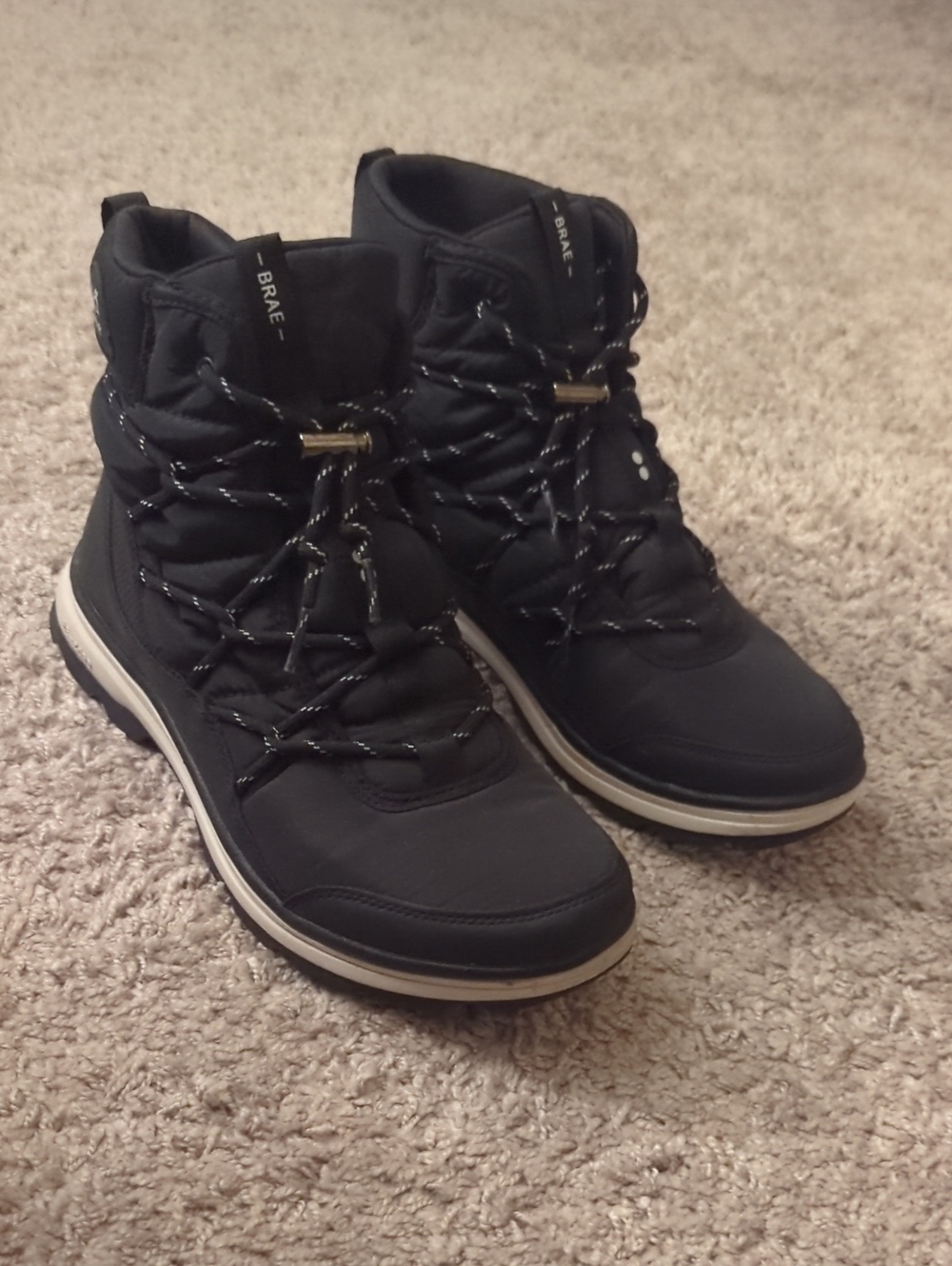 Women's Brae Black Water Repellent Lace-Up Boots